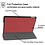 Ntech Hoes geschikt voor iPad 2021 / 2020 / 2019 (9e/8e/7e Generatie / 10.2 inch) Trifold Bookcase Wine Rood – Hoes geschikt voor iPad 2020 hoes 10.2 hard case - Ntech