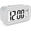 Merkloos  JAP Clocks AC18 digitale wekker - Alarmklok - Inclusief temperatuurmeter - Met snooze en verlichtingsfunctie - Wit