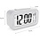 Merkloos  JAP Clocks AC18 digitale wekker - Alarmklok - Inclusief temperatuurmeter - Met snooze en verlichtingsfunctie - Wit