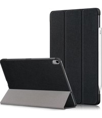 Merkloos iPad Air (2020) Hoesje Tri-Fold Book Case Zwart