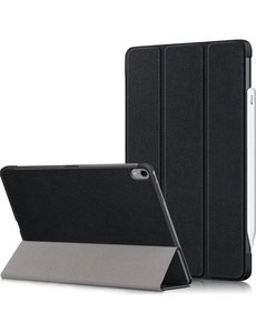 Merkloos iPad Air (2020) Hoesje Tri-Fold Book Case Zwart