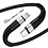 Ntech USB C kabel 1.5M Zwart Spiraalkabel – Krulsnoer - Zwart