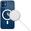 Merkloos Apple iPhone 12 hoesje – Transparant - voor magnetische Apple Oplader - Doorzichtig - iPhone 12 / 12 Pro met Oplaadfunctie cover