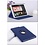 Ntech Hoes geschikt voor iPad 2021 / 2020 / 2019 (9e/8e/7e Generatie / 10.2 inch) - 360° draaibare Bookcase - Blauw