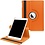 Ntech Hoes geschikt voor iPad 2021 / 2020 / 2019 (9e/8e/7e Generatie / 10.2 inch) - 360° draaibare Bookcase - Oranje