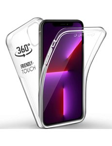 Ntech iPhone 13 Pro Hoesje - iPhone 13 Pro Screenprotector  (Voor en Achter) + Screen Protector Siliconen