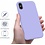 Merkloos Silicone case iPhone X / Xs - paars