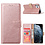 Ntech Hoesje Geschikt voor iPhone 13 hoesje bookcase Rose Gold - Hoesje Geschikt voor iPhone 13 hoesje - wallet portemonnee book case