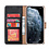 Ntech Hoesje Geschikt voor iPhone 13 Mini bookcase Met 2 stuks screenprotector temperede glass – Zwart