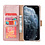 Ntech Hoesje Geschikt voor iPhone 13 Mini bookcase Met 2 stuks screenprotector temperede glass – Rosegoud