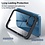 Ntech Hoesje Geschikt voor iPhone 12 Pro Max hoesje met Doorzichtig Mat Backcover – silicone Hoesje colour Soft Bumper - Zwart