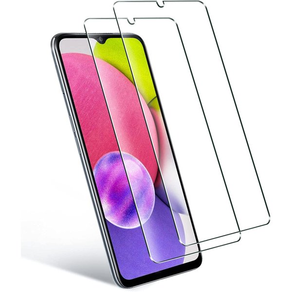 Ntech Screenprotector Geschikt voor Samsung Galaxy A03S Screenprotector - Screenprotector Geschikt voor Samsung Galaxy A03s Tempered Glass - 2 Stuks