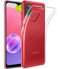 Ntech Samsung A03s hoesje - Galaxy A03S case - Transparant  hoesje Samsung A03s - Siliconen hoesje - Transparant