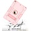 Ntech iPad 2021 Hoes - iPad 2020 hoes - Hoes iPad 2019  - iPad 10.2 hoes  - Schokbestendige Back Cover met kicktand - Hybrid Armor Case Rose Goud