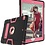 Ntech Hoes geschikt voor iPad 2021 / 2020 / 2019 (9e/8e/7e Generatie / 10.2 inch)  - Schokbestendige Back Cover met kicktand - Hybrid Armor Case  Zwart / Mint