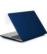 Ntech Macbook Pro case - Macbook pro hoes  / Macbook Pro hard hoes  13 inch 2020 / 2019 / 2018 / 2017 / 2016 / A2289/A2251 / A1706A / 1708 - Laptop Cover Ntech - Matte Marine Blauw