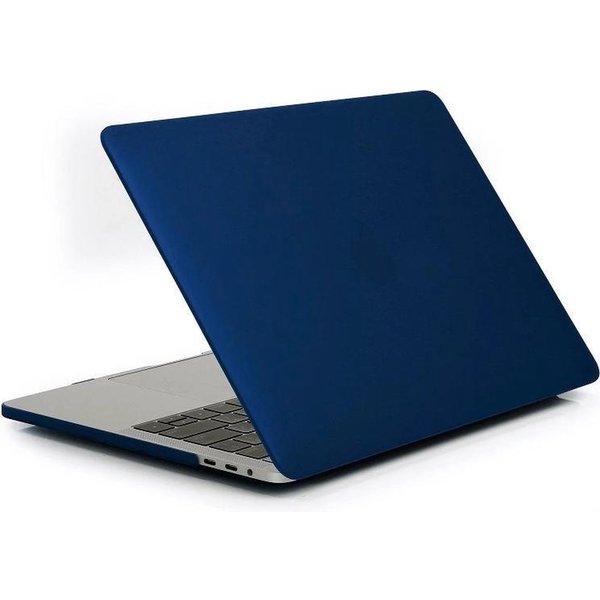 Ntech Macbook Pro case - Macbook pro hoes  / Macbook Pro hard hoes  13 inch 2020 / 2019 / 2018 / 2017 / 2016 / A2289/A2251 / A1706A / 1708 - Laptop Cover Ntech - Matte Marine Blauw