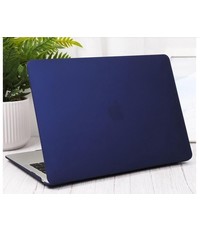 Ntech Macbook Air Hoes - Macbook Air case / Macbook Air hoes hardcover 2020 A2179 - A2337 M1 - Matte Marine Blauw - Ntech