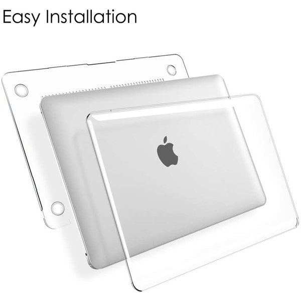 Ntech Hoes Geschikt voor Macbook Air Hoes - Hoes Geschikt voor Macbook Air case / Hoes Geschikt voor Macbook Air hoes Transparant hardcover 2020 A2179 - A2337 M1 - Transparant - Ntech