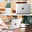 Ntech Hoes Geschikt voor Macbook Air Hoes - Hoes Geschikt voor Macbook Air case / Hoes Geschikt voor Macbook Air hoes Transparant hardcover 2020 A2179 - A2337 M1 - Transparant - Ntech