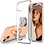 Ntech Hoesje Geschikt voor iPhone 13 Pro Max hoesje Transparant Luxe Backcover - Hoesje Geschikt voor iPhone 13 Pro Max - Hoesje Geschikt voor iPhone 13 Pro Max case met Metalen Ring houder - Transparant