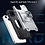 Ntech Hoesje Geschikt voor iPhone 13 Pro - Heavy Duty Armor Hoesje met Kickstand ringhouder – Zilver
