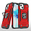 Ntech Hoesje Geschikt voor iPhone 13 Pro - Heavy Duty Armor Hoesje met Kickstand ringhouder – Rood