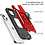 Ntech Hoesje Geschikt voor iPhone 13 Mini - Heavy Duty Armor Hoesje met Kickstand ringhouder – Rood