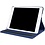 Ntech Hoes geschikt voor iPad 2021/2020/2019 (10.2 inch) draaibaar + screenprotector - tempered glass + stylus pen - Donkerblauw