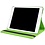 Ntech Hoes geschikt voor iPad 2021/2020/2019 (10.2 inch) draaibaar + screenprotector - tempered glass + stylus pen - Groen