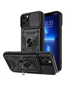 Ntech iPhone 13 Hoesje met Camera Bescherming Zwart