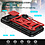 Ntech Hoesje Geschikt voor iPhone 13 Hoesje met Camera Bescherming Rood - Hoesje Geschikt voor iPhone 13 met ring houder Rugged Armor Back Cover - Case - Camera Schuif