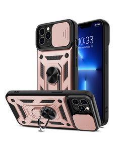 Ntech iPhone 13 Hoesje met Camera Bescherming Rose Goud