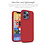 Ntech Hoesje Geschikt voor iPhone 13 – Liquid siliconen backcover – Rood