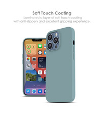 Ntech iPhone 13 Siliconen backcover met microvezel Mint Groen