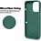 Ntech Hoesje Geschikt voor iPhone 13 Mini – Liquid siliconen backcover – Pine Groen