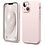 Ntech Hoesje Geschikt voor iPhone 13 Mini – Liquid siliconen backcover – Licht Roze