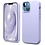 Ntech Hoesje Geschikt voor iPhone 13 Mini – Liquid siliconen backcover – Lila