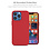 Ntech Hoesje Geschikt voor iPhone 13 Mini – Liquid siliconen backcover – Rood