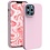 Ntech Hoesje Geschikt voor iPhone 13 Pro – Liquid siliconen backcover – Licht Roze