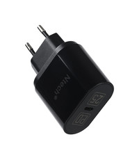 Ntech Adapter voor Samsung - 25W Snellader met USB-C Aansluiting - Oplaadstekker - S21 Oplader - S21 Ultra oplader - S20 Oplader- S20 Ultra Oplader- Ntech - Samsung Oplader - Zwart