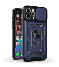 Ntech iPhone 13 pro Hoesje met Camera Bescherming Blauw