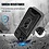 Ntech Hoesje Geschikt voor iPhone 13 pro Hoesje met Camera Bescherming Zwart – met ring houder Rugged Armor Back Cover - Case - Camera Schuif