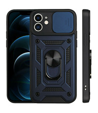 Ntech iPhone 13 Mini Hoesje met Camera Bescherming Blauw