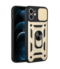 Ntech iPhone 13 Mini Hoesje met Camera Bescherming Goud