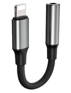 Ntech Ntech lightning 3,5mm naar aux splitter   Geschikt voor iPhone 12 / 12 Pro/ Max Geschikt voor iPhone 13 / 13 Pro / Max Zwart