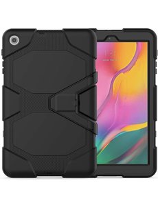 Merkloos Samsung Galaxy Tab A 10.1 inch (2019) SM-T510 T515 Extreme Armor hoesje Case - Zwart