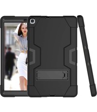 Merkloos Samsung Galaxy Tab A 10.1 Inch 2019 T510 / T515 Hybrid Shockproof Protection Case Armor met standaard (zwart)