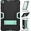 Merkloos Samsung Galaxy Tab A 10.1 Inch 2019 T510 / T515 Hybrid Shockproof Protection Case Armor met standaard (zwart / mintgroen)