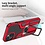 Ntech Hoesje Geschikt voor iPhone 13 Pro Max – Schokbestendig Ultra Slim Soft TPU Cover met kicktand Ringhouder – Rood